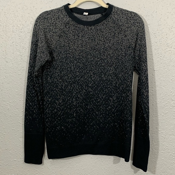 Lululemon Rest Less Pullover Shirt Long Sleeve Herringbone Thumbholes size 8 - Picture 5 of 13